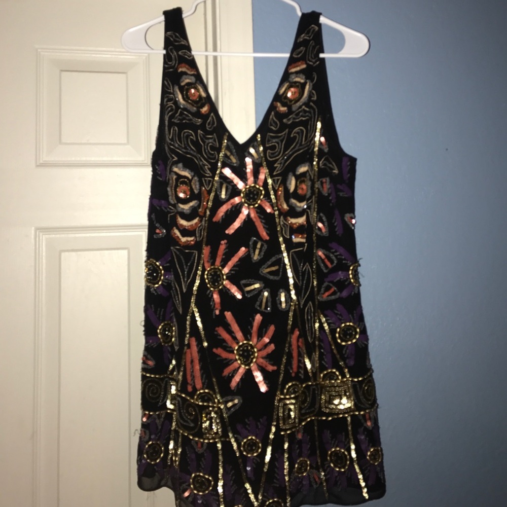 Free People Sequin Shift Dress